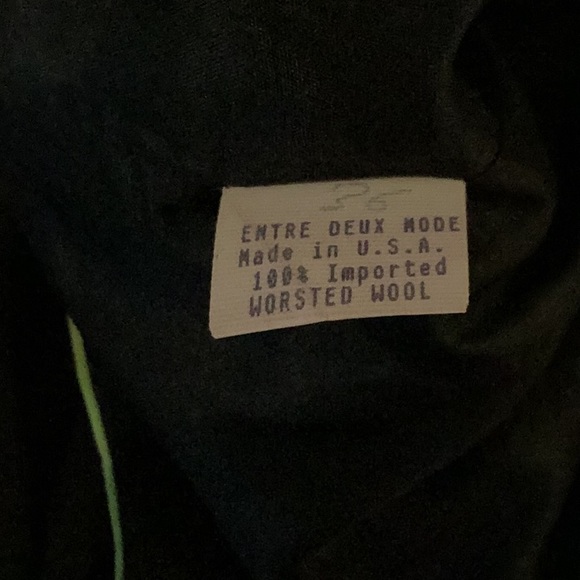 Cache Unique & Rare Vintage Black Jacket w/ Chartreuse Trim - Picture 9 of 9